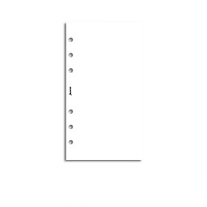 Filofax Refill Personal White Plain Notepaper