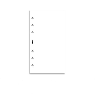 Filofax Refill Personal White Plain Notepaper