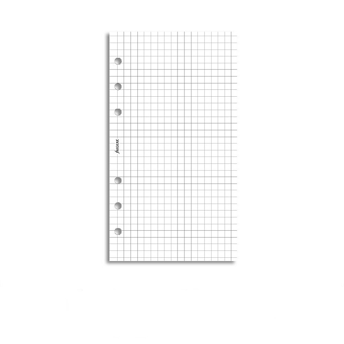 Filofax Refill Personal White Quadrille Notepaper