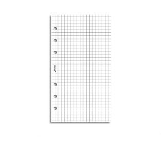 Filofax Refill Personal White Quadrille Notepaper