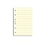 Filofax Refill Pocket Cream Ruled Notepaper