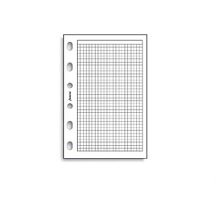 Filofax Refill Pocket White Quadrille Notepaper
