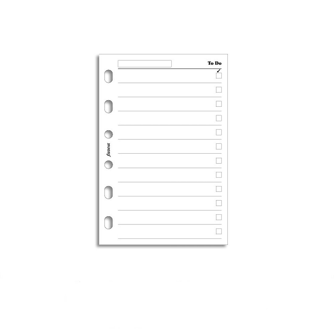 toespraak Voetganger Soldaat Filofax Refill Pocket White To Do List | Appelboom.com