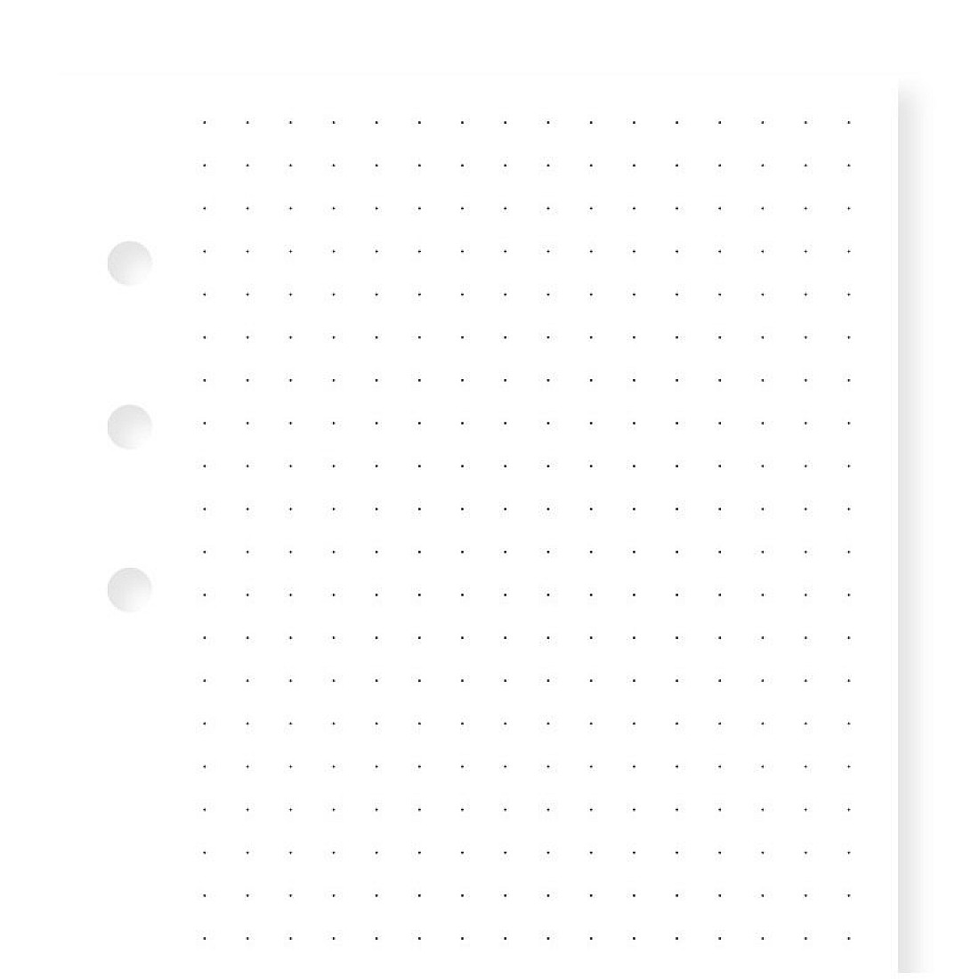 Filofax Refill Personal White Dotted Notepaper