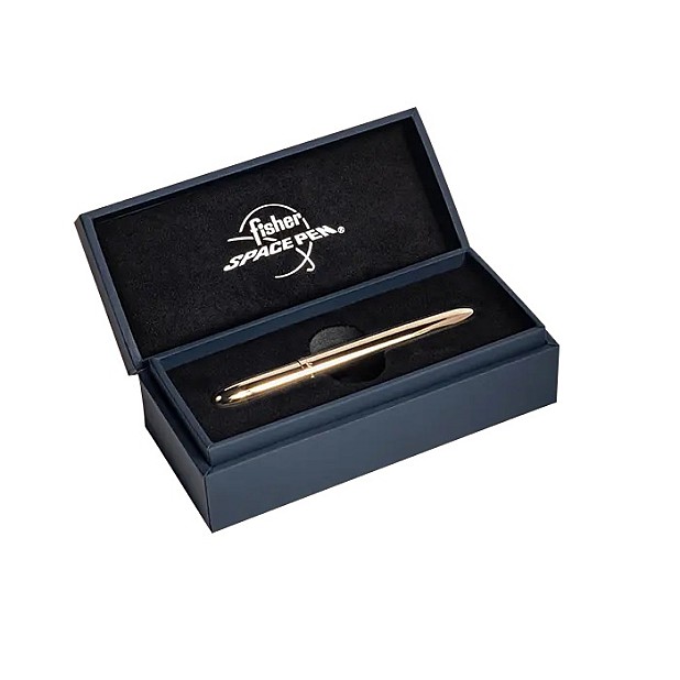 Fisher Space Pen Bullet Solar Flare Gold Titanium Kugelschreiber