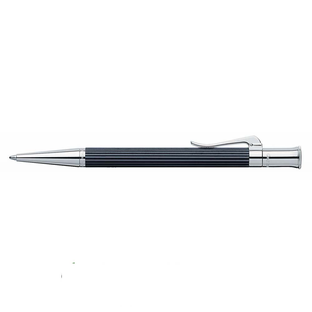 Graf Von Faber-Castell Black Leather Notelet Box – Premium Calfskin Card Holder With Metal Accents