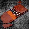 Galen Leather Legacy Deep Cognac TwinFlip Penetui (5-delig)