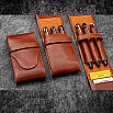 Galen Leather Legacy Deep Cognac TwinFlip Penetui (3-delig)