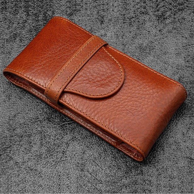 Galen Leather Legacy Deep Cognac TwinFlip Penetui (3-delig)
