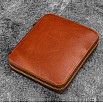 Galen Leather Legacy Zippered 6 Slots Deep Cognac Penetui