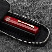 Galen Leather Magnum Opus Zippered Single Black Oversized Hard Pen Case