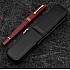 Galen Leather Magnum Opus Zippered Single Black Oversized Hard Pen Case