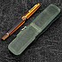 Galen Leather Magnum Opus Zippered Single Crazy Horse Forest Green Oversized Hard Pen Case