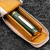 Galen Leather Magnum Opus Zippered Single Undyed Oversized Hard Pen Case