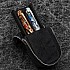 Galen Leather Magnum Opus Zippered 2 Slots Black Hard Pennenmap