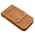Galen Leather Magnum Opus 3 Slots Crazy Horse Brown Hard Pennenmap