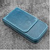 Galen Leather Magnum Opus 3 Slots Crazy Horse Ocean Blue Hard Pennenmap