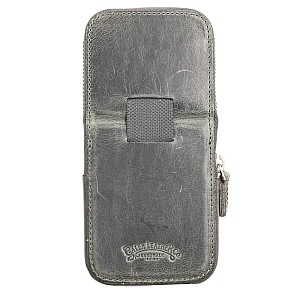 Galen Leather Magnum Opus Zippered 3 Slots Crazy Horse Smoky Hard Pennenmap
