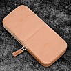 Galen Leather Magnum Opus Zippered 3 Slots Undyed Hard Pen Case