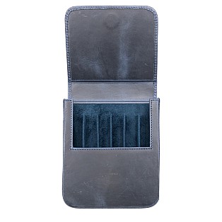 Galen Leather Magnum Opus 6 Slots Crazy Horse Navy Hard Pennenmap