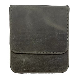 Galen Leather Magnum Opus 6 Slots Crazy Horse Smoky Hard Pen Case