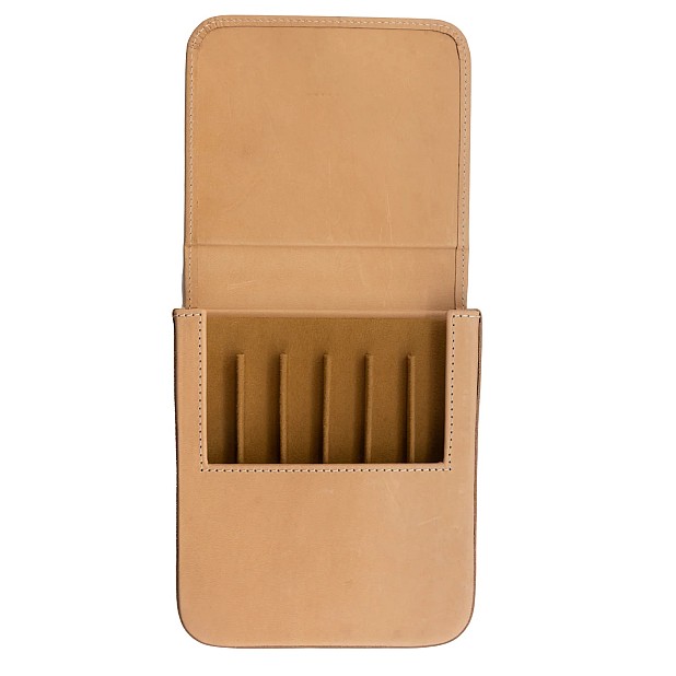 Galen Leather Magnum Opus 6 Slots Undyed Hard Pen Case