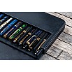 Galen Leather Magnum Opus 12 Slots Black Hard Pen Case