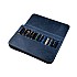 Galen Leather Magnum Opus 12-vaks Crazy Horse Navy Blue Pennenmap