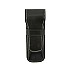 Galen Leather Black Flap Pen Pouch (Double)