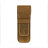 Galen Leather Crazy Horse Brown Flap Pen Pouch (Double)