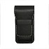 Galen Leather Black Flap Pen Pouch (Triple)