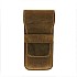 Galen Leather Crazy Horse Brown Flap Pen Pouch (Triple)
