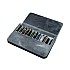 Galen Leather Magnum Opus 12-vaks Crazy Horse Smoky Grey Pennenmap