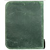 Galen Leather Crazy Horse Green Zippered Pen Pouch (Fortyfold)