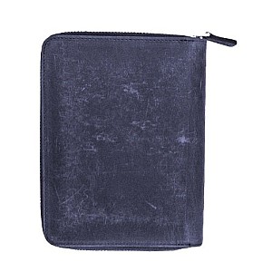 Galen Leather Crazy Horse Navy Blue Zippered Pen Pouch (Fivefold) Galen Leather Crazy Horse Navy Blue Zippered Pen Pouch (Fivefold)