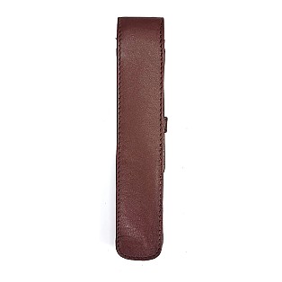 Girologio Antique Brown Leather Pen Case (Single)