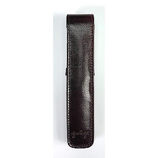 Girologio Oxblood Leather Pen Case (Single)
