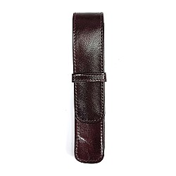 Girologio Oxblood Leather Pen Case (Single)