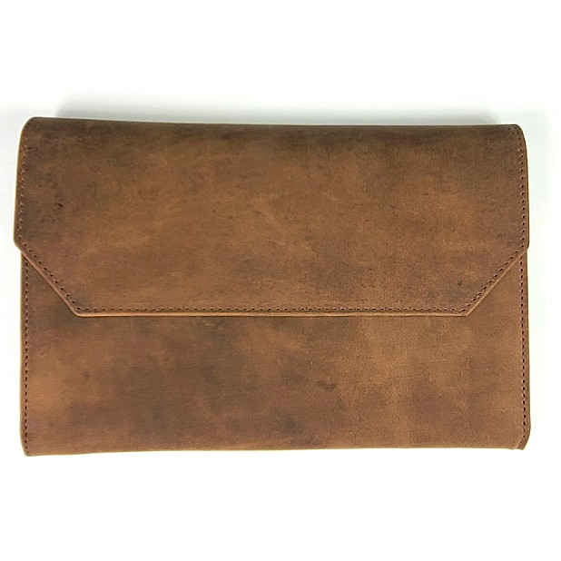 Girologio Saddle Tan Leather Pen Case (12 pens)