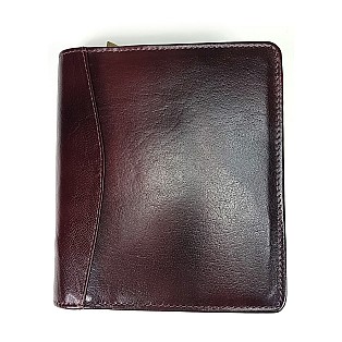 Girologio Oxblood Zippered Leather Pen Case (12 pens)