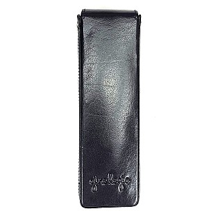 Girologio Black Magnetic Leather Pen Case (Double)