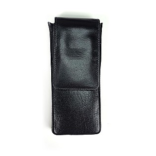 Girologio Black Magnetic Leather Pen Case (3 pens)