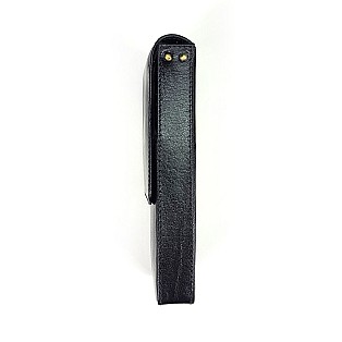 Girologio Black Magnetic Leather Pen Case (3 pens)