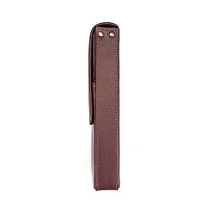 Girologio Antique Brown Magnetic Leather Pen Case (3 pens)