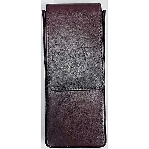 Girologio Oxblood Magnetic Leather Pen Case (3 pens)