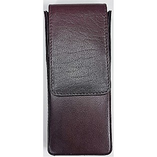 Girologio Oxblood Magnetic Leather Pen Case (3 pens)