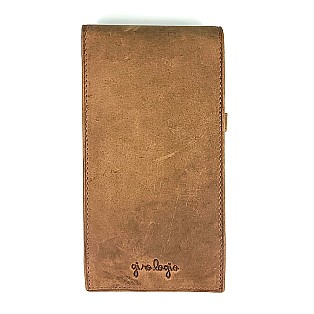 Girologio Saddle Tan Leather Pen Case (4 pens)