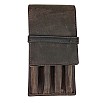 Girologio Bomber Brown Leather Pen Case (4 pens)