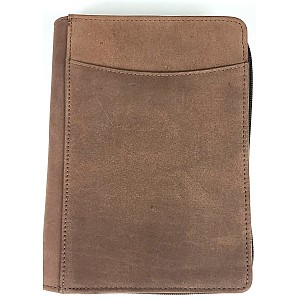 Girologio Grab-N-Go Bomber Brown Leather Pen Case (4 pens)