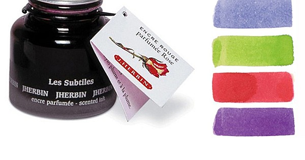 Herbin Inks Examples J. Herbin Scented Ink - Ink Bottle (5 colors) | Appelboom.com